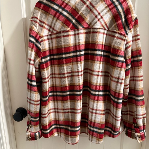 Sage Red and Cream Plaid Jacket - Picture 3 of 3
